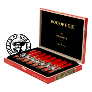 Arturo Fuente God Of Fire By Don Carlos - Robusto Tubos Box of 8
