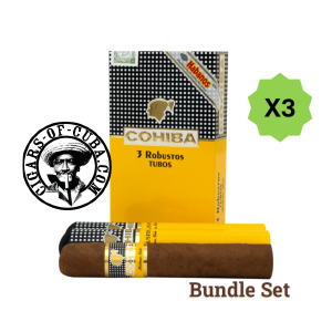 Combinaciones Cohiba Robustos Tubos Triple Pack Box of 9