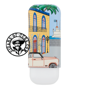 Elie Bleu Cigar Case - Casa Cubana Le Parisien - 2 Box