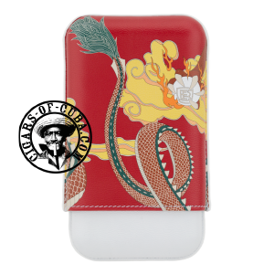 Elie Bleu Cigar Case - Dragon - 3 Box