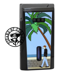 Elie Bleu Lighter - J15 - Lacquer Casa Cubana Box