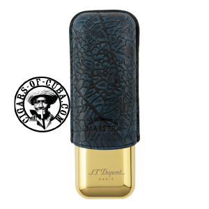 S.T. Dupont Metal Base Cigar Case - Partagas Blue Box