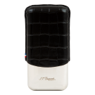 S.T. Dupont Croco Dandy Black Triple Cigar Case Box