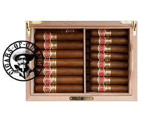 Romeo y Julieta Global Brand Wooden Humidor 2 + 21 Wide Churchills + 24 Petit Churchills