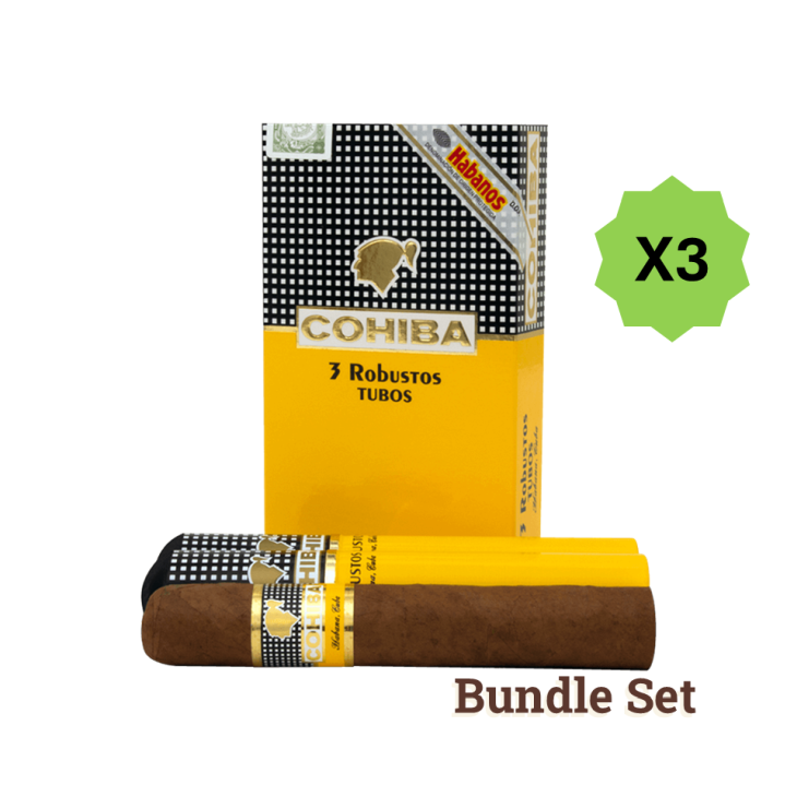 Combinaciones Cohiba Robustos Tubos Triple Pack